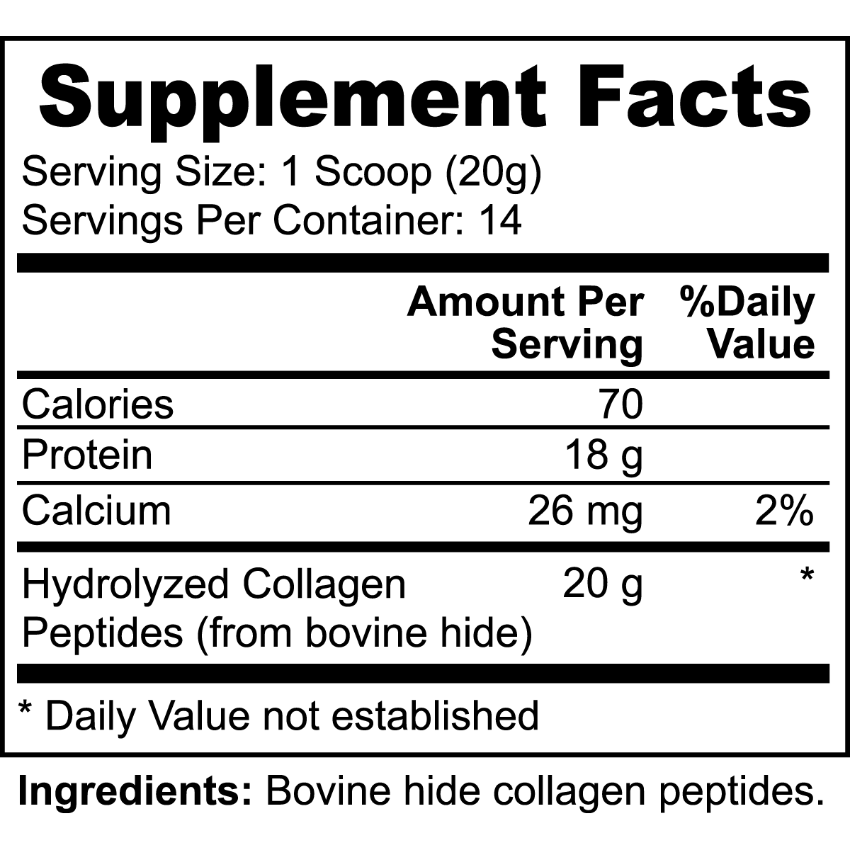 HYDROLYZED COLLAGEN PEPTIDES - indexvitamins.com # #