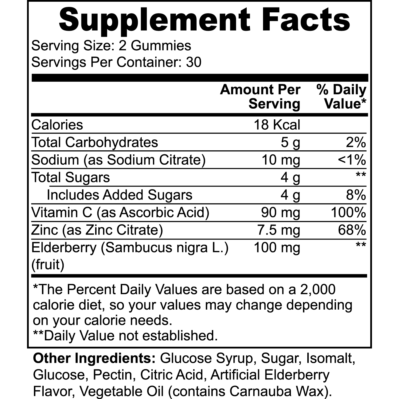 ELDERBERRY GUMMIES - indexvitamins.com # #