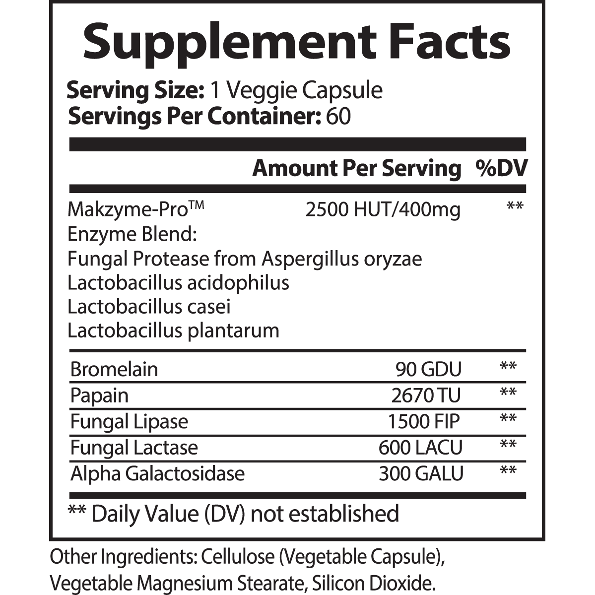 DIGESTIVE ENZYME BLEND - indexvitamins.com # #