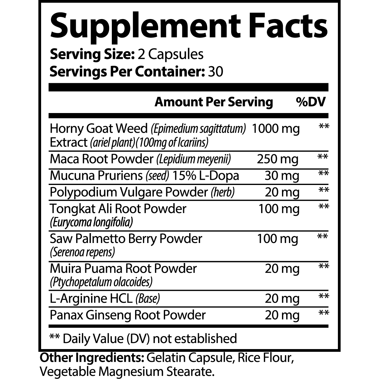 HORNY GOAT WEED - indexvitamins.com # #