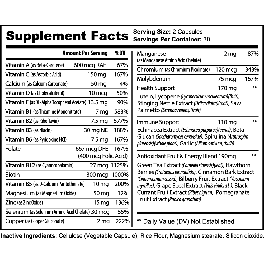COMPLETE MULTIVITAMIN - indexvitamins.com # #