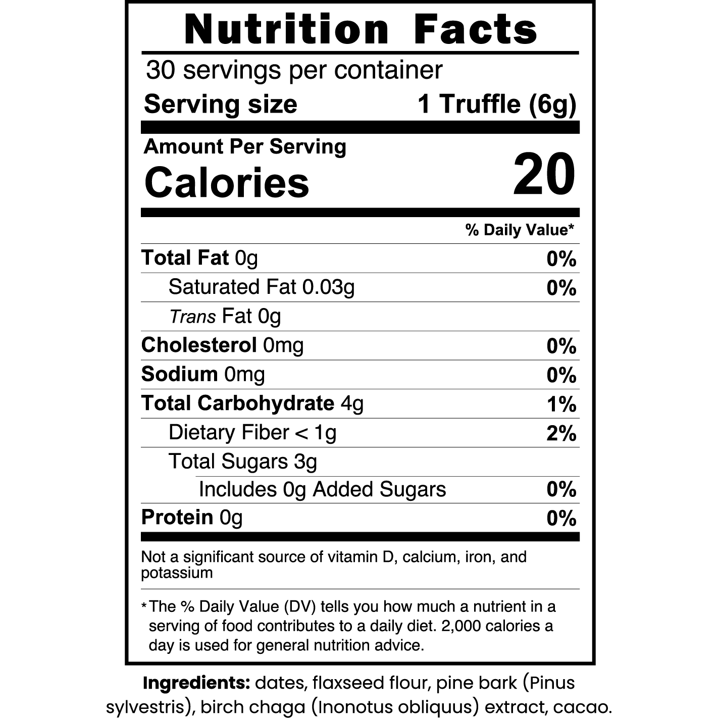 BIRCH CHAGA TRUFFLES - indexvitamins.com # #