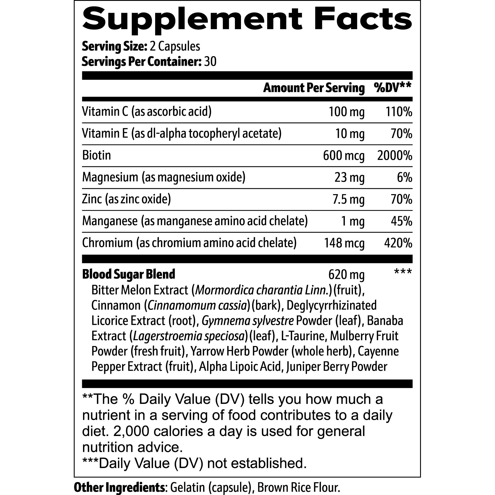 BLOOD SUGAR SUPPORT - indexvitamins.com # #