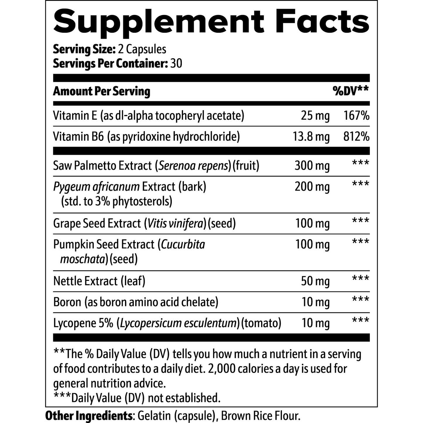 PROSTATE SUPPORT - indexvitamins.com # #