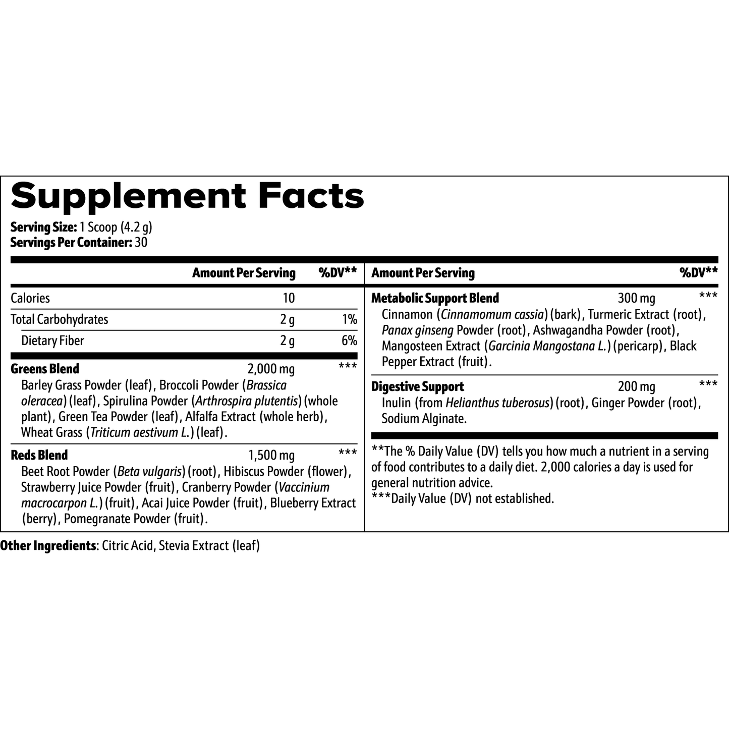 GREENS SUPERFOOD BLEND - indexvitamins.com # #