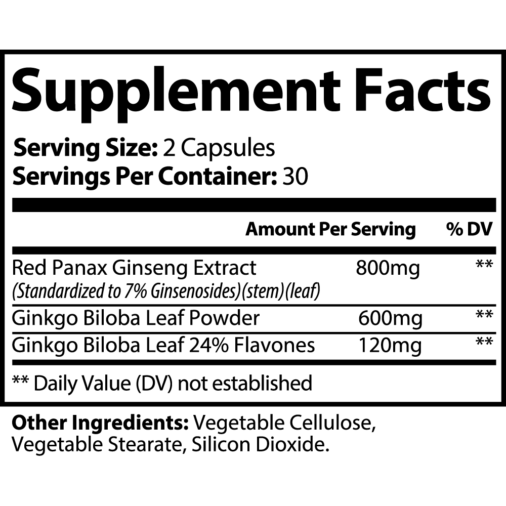 GINKGO BILOBA + GINSENG - indexvitamins.com # #